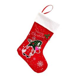 Christmas Decorations Christmas stockings gift bag Christmas stockings Christmas stockings Santa Claus gift portable fireplace pendant stockings decoration Ch