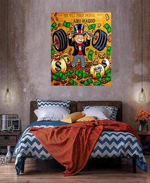 Alec Monopoly Heavy weights Huge Oil Painting On Canvas Home Decor Handcrafts HD Print Wall Art Pictures Customization is accepta1825803