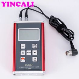 Digital AT-140C Ultrasonic Thickness Tester Meter Sound Velocity 500-9,990m/s Measuring Range Design 0.75-400mm Ultrasonic Thickness Gauge