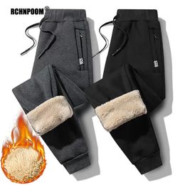 Mens Pants Winter Thick Fleece Men Lambswool Warm Casual Thermal Sweatpants Male Trousers Brand High Quality Fashion Joggers 231018