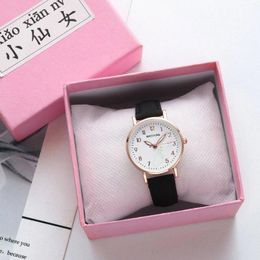 Wristwatches Trendy Ladies Wrist Watches Luminous Women Simple Casual Leather Strap Quartz Watch Clock Montre Femme Relogio Feminino