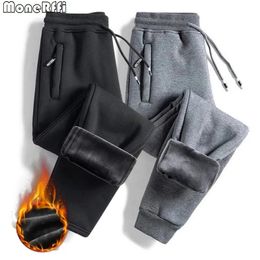 Mens Pants Thicken Warm Fleece Men Winter Lambswool Casual Thermal Sweatpants Male Trousers Brand High Quality Fashion Joggers 231018
