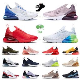 Hot pink 270 Running Shoes trainer 270s Sneakers youth Triple Black White total orange all over print Tea Berry Grape brown Red jumpman 270S Trainers us11 mens womens