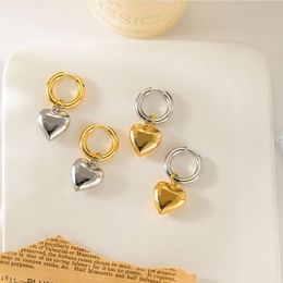 jewelry b earrings B Love Pendant Earrings for Women's Light Luxury Cold Style Peach Heart Earrings Fashion Gold Silver Advanced Earrings