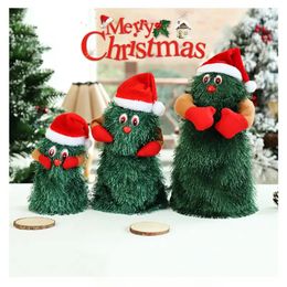 1pc Electric Figure Plush Ornament, Funny Dancing Singing Rotating Electric Christmas Tree, Automatic Decor Sculpture For Christmas Party, Gifts For Adult