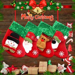 Christmas Decorations Christmas Socks Gift Bag Mini Candy Decoration Christmas Decoration Home Gift Bag Christmas Inventory Navidad x1019