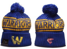 Warriors Beanies Golden State North American Basketball Team Side Patch Winter Wool Sport Knit Hat Skull Caps A2