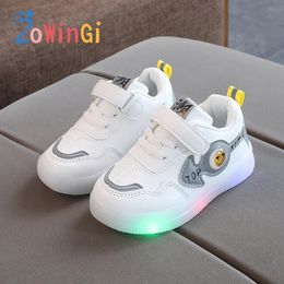 Flat shoes Size 21-30 Children Led Sneakers Children Casual Shoes for Boys Baby Toddler Glowing Sneakers with Light Girls Sports Shoes 231019