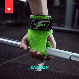 Wrist Support WeightLifting Cowhide Palm Guard Gym Fitness Protector Anti-slip Power Belt For Deadlifts Bodybuilding Pull-up Bench Press