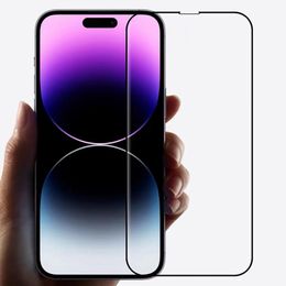 Displayschutzfolie für iPhone 15 Pro Max 14 Plus 13 Mini 12 11 XS XR X 8 7 SE, 9H gehärtetes Glas, vollständige Abdeckung, gebogene, kratzfeste Filmschutzfolie