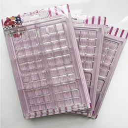 Baking Moulds Bar lattice Chocolate Mold transparent lattice hard plastic mould food grade wholesale one up Dvwmw