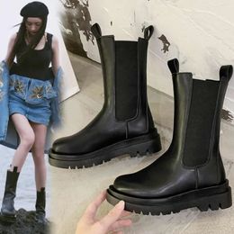 Boots Luxury Chelsea Boot Ankle y Winter Shoes Platform Slip on Heel Brand Designer boot 231019