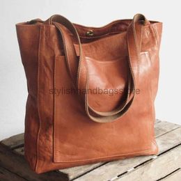 Shoulder Bags Soft PU Leather Shoulder Bag Casual Vintage Large Handbags Fashion New Simple Underarm Bags luxury designer Messenger Bagstylishhandbagsstore