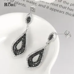 Dangle Earrings Fashion Black Dangling Women Earring Drop Fall Shiny Zircon Eye Women's Jewelry Gift