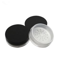 10g transparent clear empty PS loose powder sifter box bottle containers , clear Sifter plastic cosmetic container jar