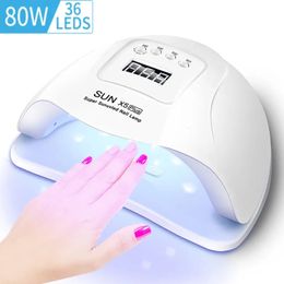 Nail Dryers Nail Dryer UV LED Lamp For Nails Gel Nail Polish Drying Lamp For Manicure Nail Drying Lamp Fast Speed Nail Accessories And Tools 231020