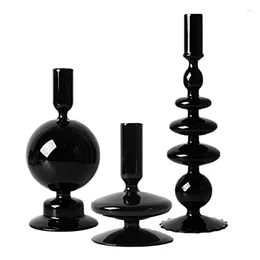 Candle Holders 3Piece Candlestick Glass For Table Centerpiece Taper Stand Party Wedding Decor And Dinner