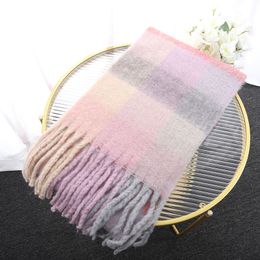 Fashion Scarf Ac Studio Designers Cashmere for Women Luxury Mens Winter Scarfs Shawl Scarves Womens as Studios Wool Poncho for Men with Tag Rainbow Colour 283