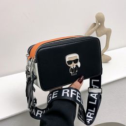 2024 quality Multi-color Camera Designer Bag Handbag Women's Wide Shoulder Fashion Tie-dye Leather Italic Purse High Texture Mark Mini Bag