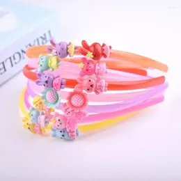 Hair Accessories 10pcs/Set Girls Cute Cartoon Animals Wave Hairbands Children Kids Lovely Decorate Headband Hoops Fashion Accessor