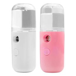 Steamer 30ml Mini USB Sprayer Body Nebulizer Spray Nano Mist Moisturising Skin Care Vibration Massage Beauty Instrument 231020