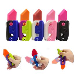 3D Printed Gravity Radish Knife Plastic Carrot Sensory Fidget Toys Anxiety Stress Relief Toy for Kids Adults