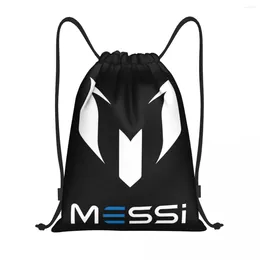 Shopping Bags White Messis 10 Football Soccer Drawstring Backpack Women Men Gym Sport Sackpack Portable Training Bag Sack