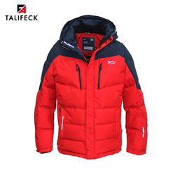 Men's Down Parkas TALIFECK Men Winter Jacket Warm Cotton Coat Mens Patchwork Padded Hombre Overcoat European Size 231020