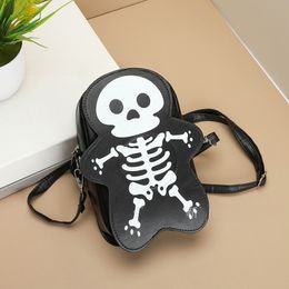 Funny Skull Purse 2023 Halloween Party Unisex Girls Boys Crossbody Bag