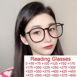 Sunglasses Square Anti Blue Light Eyewear Women Reading Glasses 2.50 Fashion Elegant Men Polygon Ultralight Computer Eyeglasses