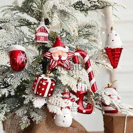 Christmas Decorations 2pcs Christmas Tree Hanging Pendant Ornaments Merry Christmas Decorations For Home Happy New Year Kids Gift Xmas Navidad Noel x1020