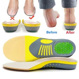 Shoe Parts Accessories Premium Ortic Gel Insoles Orthopedic Flat Foot Health Sole Pad For Shoes Insert Arch Support Pad For Plantar fasciitis Unisex 231019