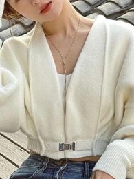 Women's Blouses Autumn Elegant Fashion Knitted Tops Women V-neck Designer Casual Party Female Long Sleeve Korean Vintage Top 2023
