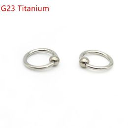 Grade 23 Titanium BCR Captive Bead Ring16G 8mm 10mm 12mm Ball Closure Lip Nose Ear Tragus Septum G23 Body Piercing Jewellery T200507233i