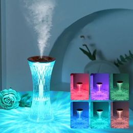 Steamer 270ml Portable Mini Small Waist Humidifier Table LED Lamp Air Essential Oil Difuser Aroma Mist Smart 231020