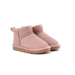 Classic Ultra Mini Boot women men australian australia flat warm boots winter full fur fluffy furry satin USA GS 585401 womens kids booties US 3-14 20