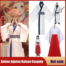 Cosplay Anime Jujutsu Kaisen Cosplay Costume Iori Utahime Ryomen Sukuna Wig Japan Kimono Hanfu Dress Set Halloween Party Uniform Outfits