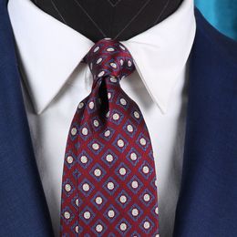 8cm Ties Men's Cheque neckties red Tie wholesale neckties business Ties Zometg Neck ties ZmtgN2168