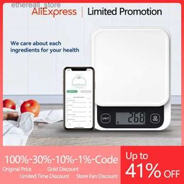 Bathroom Kitchen Scales 0-1kg/0.1g 1-5kg/1g Smart Kitchen Scales Nutrition Food Calorie Scale LCD Digital Kitchen Scale Cooking Baking Scale with App Q231020
