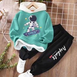 Clothing Sets Baby Boys Clothes Set Kids Clothes Boy Autumn Hoodie Sweater Astronaut Children's Clothing Suit Anime Clothes 2 Piece Set 231020