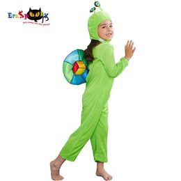 cosplay Eraspooky 2019 Child Cute Rainbow Snail Shell Cosplay Halloween Costume for Kids Animal Jumpsuit Toddler Carnival Fancy Dresscosplay