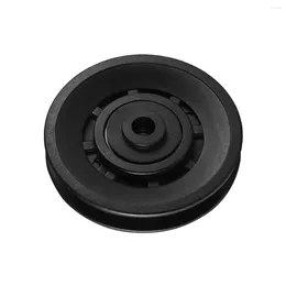 Accessories WINOMO Pulley Wheels Universal Wearproof Abration Bearing Wheel Guide Gym Fitness Equipment Part (Black)