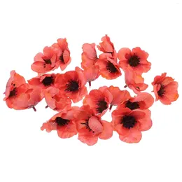 Decorative Flowers Artificial Prop Decoration Office Lifelike Pretty Pography Simulation Red