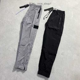 stones island pants Brand Designers Pants Stone Metal Nylon Pocket Badge Casual Trousers Thin Reflective Size M-2xl cp hoodie cp comapny 2ZYC