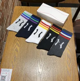 Four Seasons Couple Style Long Socks Calf Socks Stocking Color Matching Cotton Sock Stockings Color Matching Design