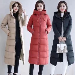 Women's Down Parkas Long Straight Winter Coat Women Casual Down Jackets Slim Remove Hooded Parka Oversize Fashion Outwear Plus Size 5XL WT 1 Kg 231020