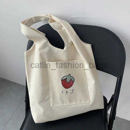 Shoulder Bags 2023 Shopping Bag Bag Text Pattern Printing Beige Reusable Simple Large Capacity Fashion Tote Bagcatlin_fashion_bags