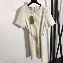 Casual Dresses designer Women Skirts Sprint Chain Belt Dress Birthday Gift for Girls Brand Skirt Clothing SUR6296w