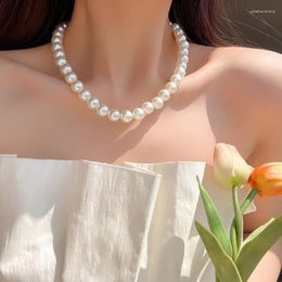 Chains Pearls Choker Beads Necklace Material Party Neck Jewellery Suitable For Fashionable Outfits