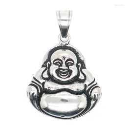 Pendant Necklaces Unisex 316L Stainless Steel Cool Buddha Protect Est